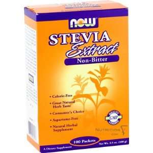  Now Stevia Extract Packets, 100 Pack Health & Personal 