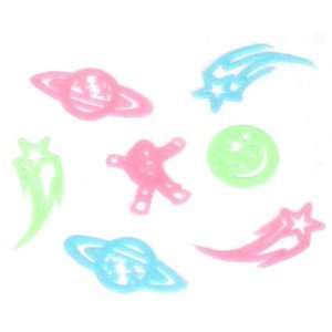  18 pc Glow in the Dark Wall Stickers   Multicolored 