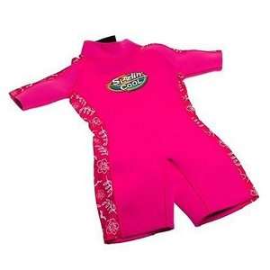  Sizzlin Cool Neoprene Wetsuit Pink   Size 4 Toys & Games