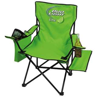 Bud Light Lime Folding Chair with Cooler NEW  