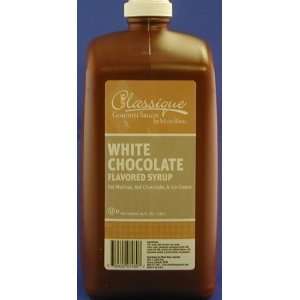 Mont Blanc White Chocolate Sauce, 64 oz Grocery & Gourmet Food