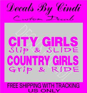 COUNTRY GIRL Decal Girl Horse Equestrian Country,Horse Decal Cowgirl 