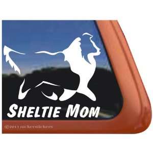  Sheltie Mom Vinyl Window Decal Shetland Sheepdog Dog 